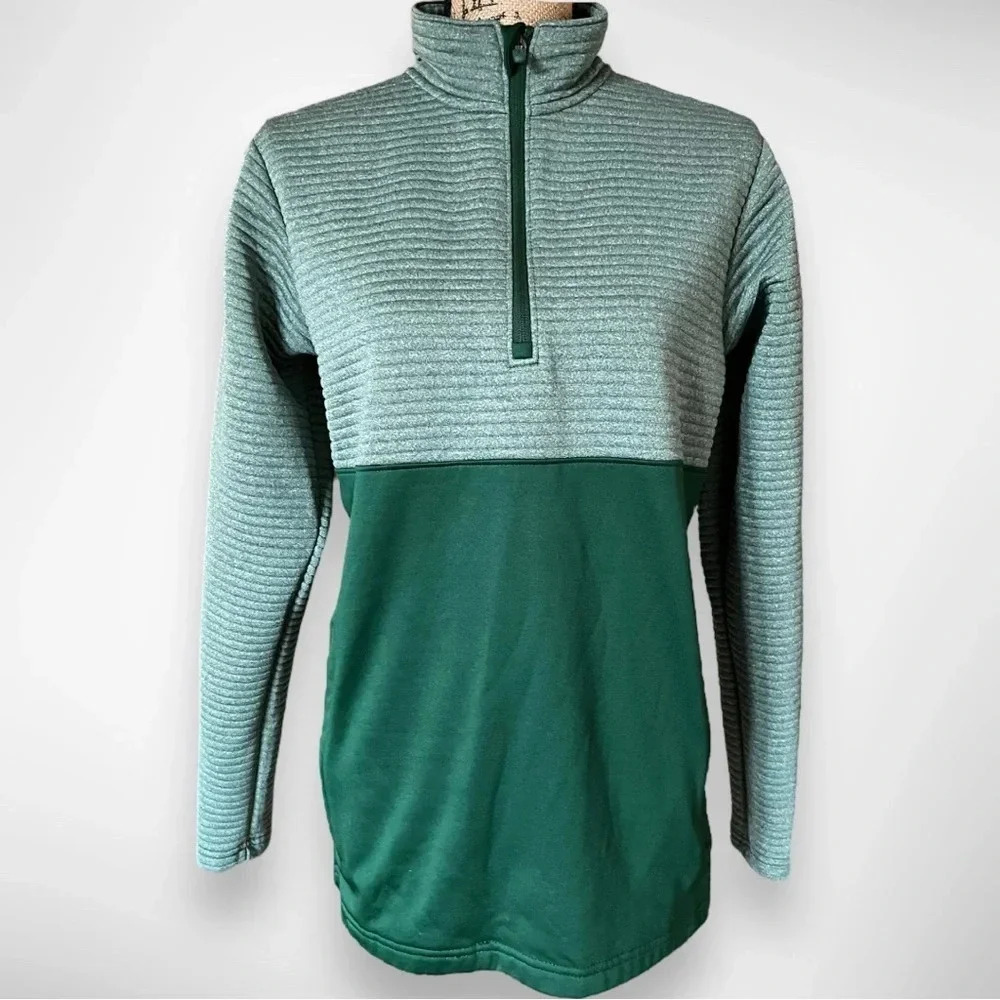 HOLLOWAY Men's 3D Regulate 1/4 Zip Pullover Forest Green Small | EUC